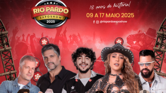 🌟 Vem aí a maior festa do ano: Rio Pardo Exposhow 2025! 🎉