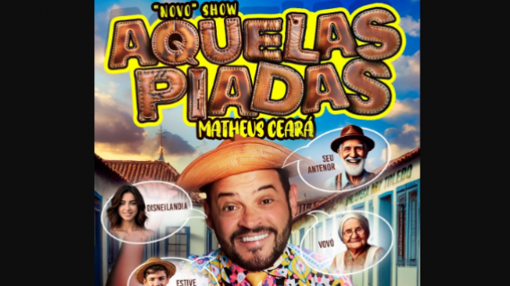 Matheus Ceará em Andradas com o show “Aquelas Piadas”