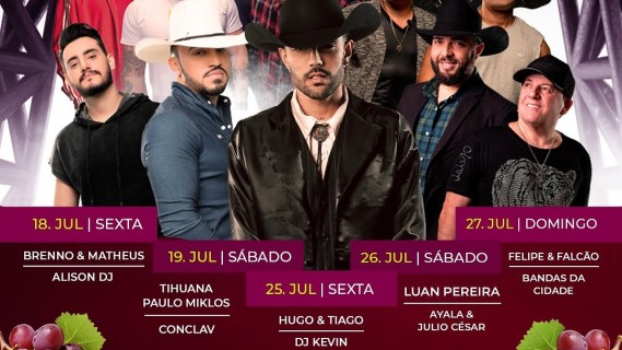 58ª Festa do Vinho promete agitar Andradas com música, cultura e tradição